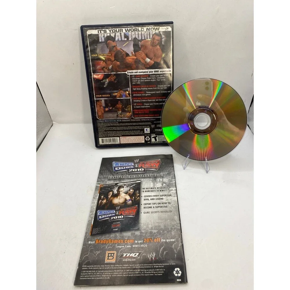 WWE Smackdown vs. Raw 2010 PS2 CIB W/ Manual - PlayStation 2